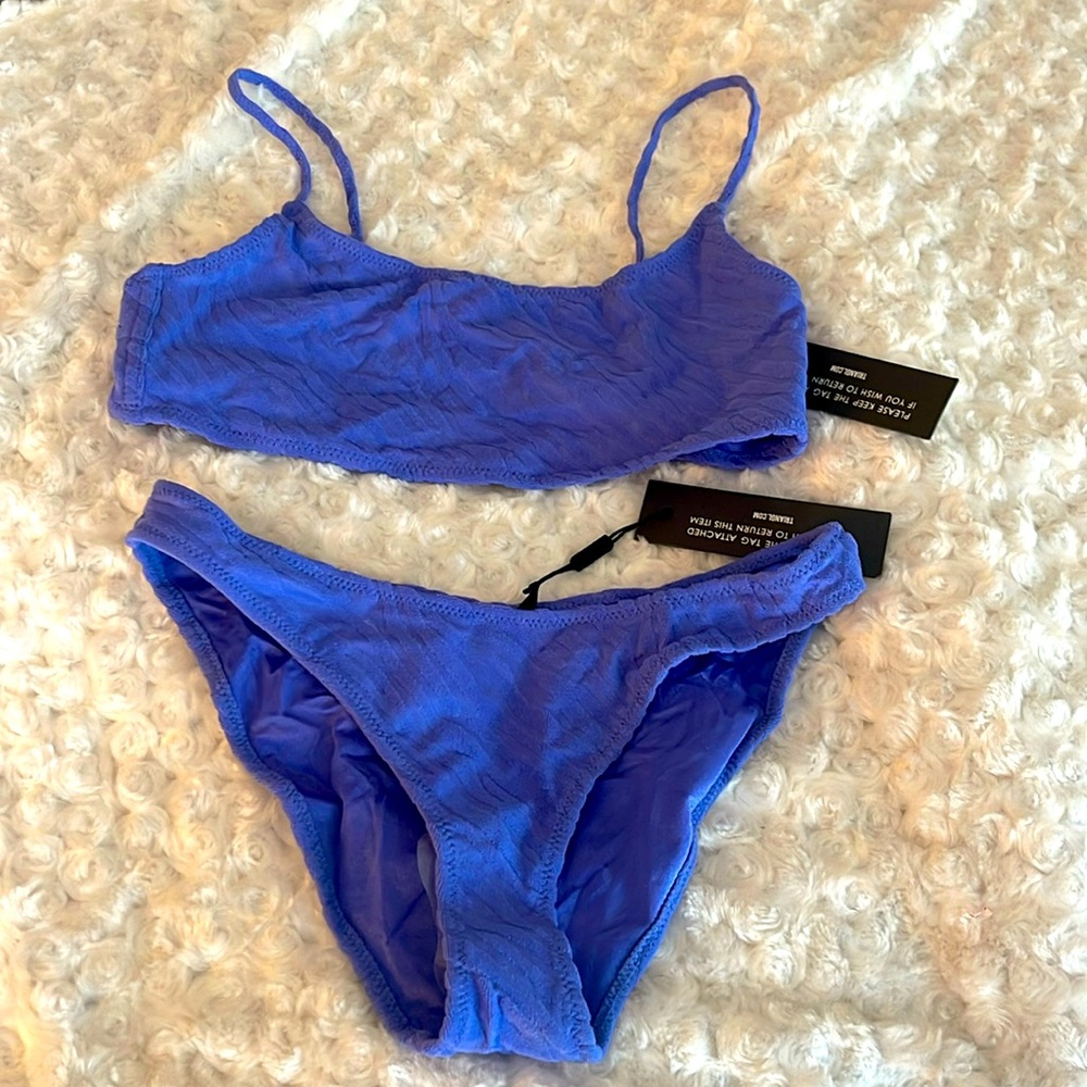 Triangl bright blue bikini - new with tags